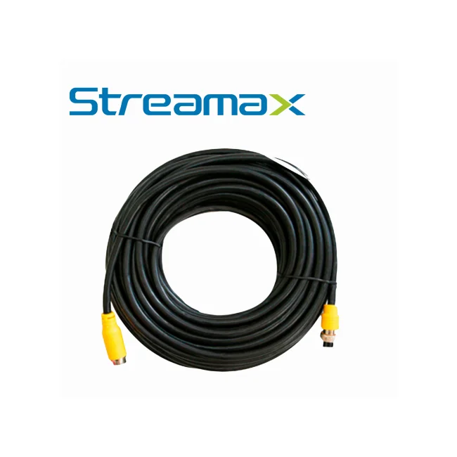 CABLE DIN DE AVIACION STREAMAX MCBIP90 / 6 PINES / 9 METROS / COMPATIBLE CON CAMARAS IP