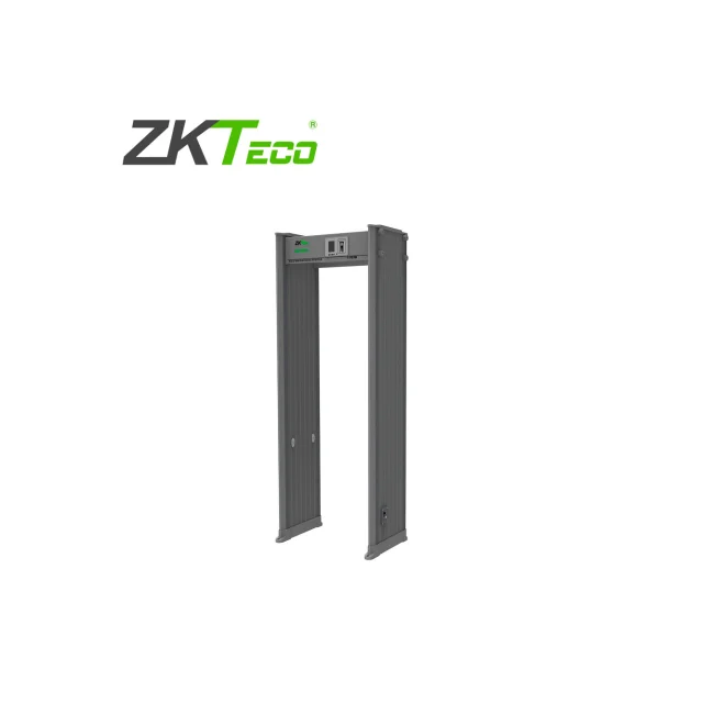 ARCO DETECTOR DE METALES DE 18 ZONAS ZKTECO MODELO AMD1800 PRO GRADO DE PROTECCION IP65 MATERIAL DE FABRICACION PVC PANTALLA DE 3.5 PUGADAS MENU SELECCIONABLE ALERTA VISUAL Y SONORA PARA ALERTAR AL GUARDIA