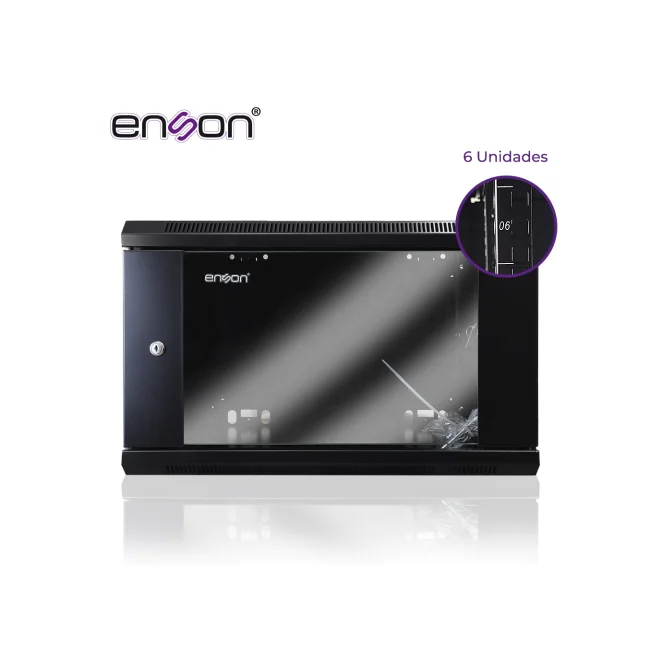 Enson ENS-RKGB6U armario rack 6U Rack o bastidor independiente Negro image 6