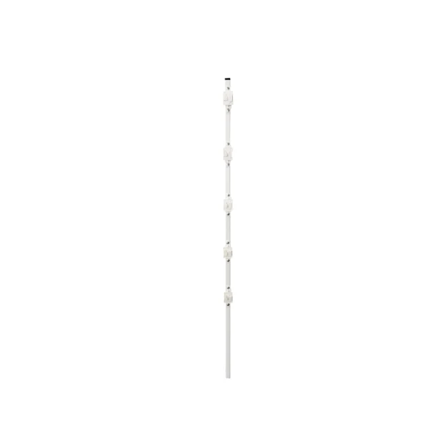 POSTE ECONOMICO PERFIL CON 5 AISLADORES DE PASO BLANCO COLOCADOS CADA 20CM, PARA CERCAS ELECTRIFICADAS image 3