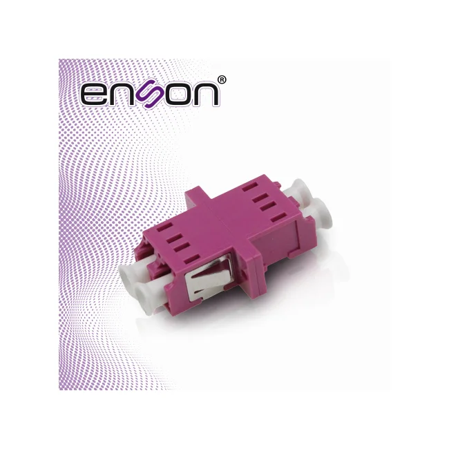 CONECTOR MODULAR DE FIBRA OPTICA ENSON ENS-LCUPC-OM4 CONECTOR DUPLEX LC-UPC OM4