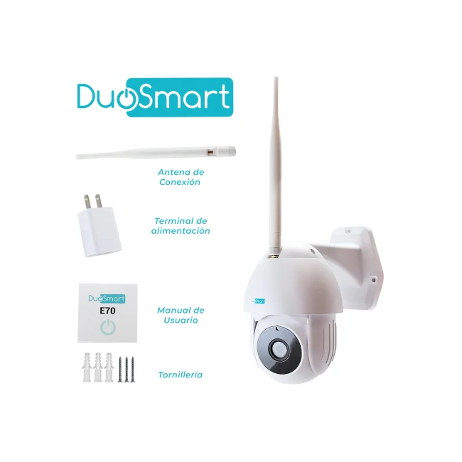 DuoSmart E70 cámara de vigilancia Esférico Cámara de seguridad IP Interior y exterior 2304 x 1296 Pixeles Techo/pared image 9