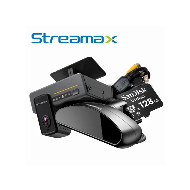 KIT MOVIL STREAMAX MADSM KIT / MDVR TIPO DASHCAM ADPLUS 2.0-V1.1 + CAMARA DSM C29N + ADPLUS-CABLE DE VIDEO + TARJETA DE MEMORIA MICRO SD 128 GB