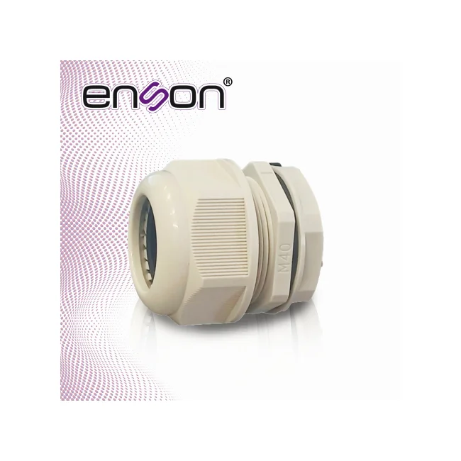GLANDULA PLASTICA ENSON ENS-CG40 PARA CAJAS PLASTICAS / DIAMETRO DE CONEXION 40 MM / BRINDA SUJECION SEGURA Y SELLADO CONTRA POLVO Y AGUA / RECOMENDADA PARA INSTALACIONES EXIGENTES Y CAJAS DE MAYOR TAMANO / COMPATIBLE CON MODELOS ENS-NEM22 / ENS-NEM30