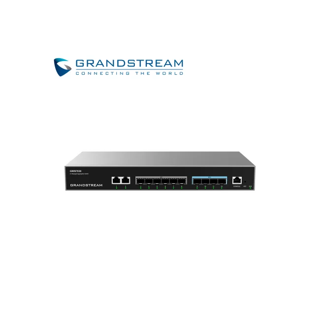 GWN7830, Switch de agregación Administrable capa 3, 2 x GigaEth, 6 x Giga SFP, 4 x 10 Giga SFP+