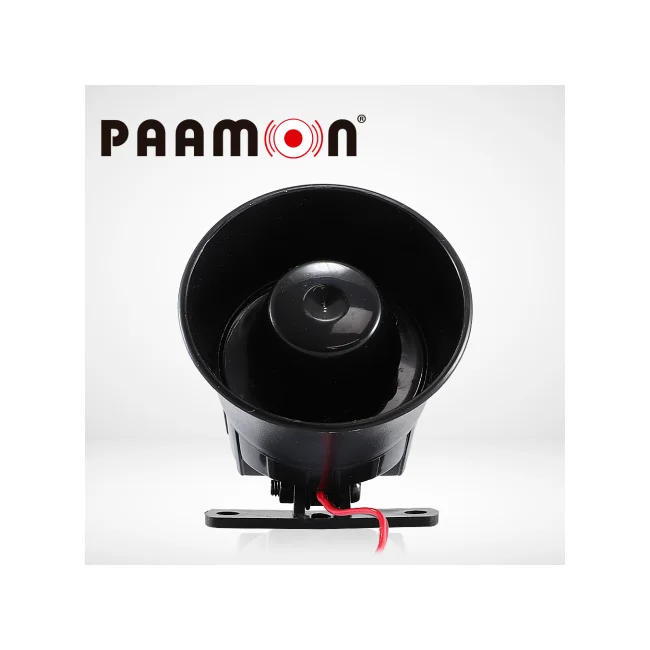 MINI SIRENA PAAMON 15 WATTS PM-SRE108, 1 TONO, USO PARA INTERIOR Y EXTERIOR, MATERIAL PLASTICO ABS, NIVEL DE SONIDO 110DB, VOLTAJE DE OPERACION DE 9-15VDC, COMPATIBLE CON CUALQUIER SISTEMA DE ALARMA. image 3