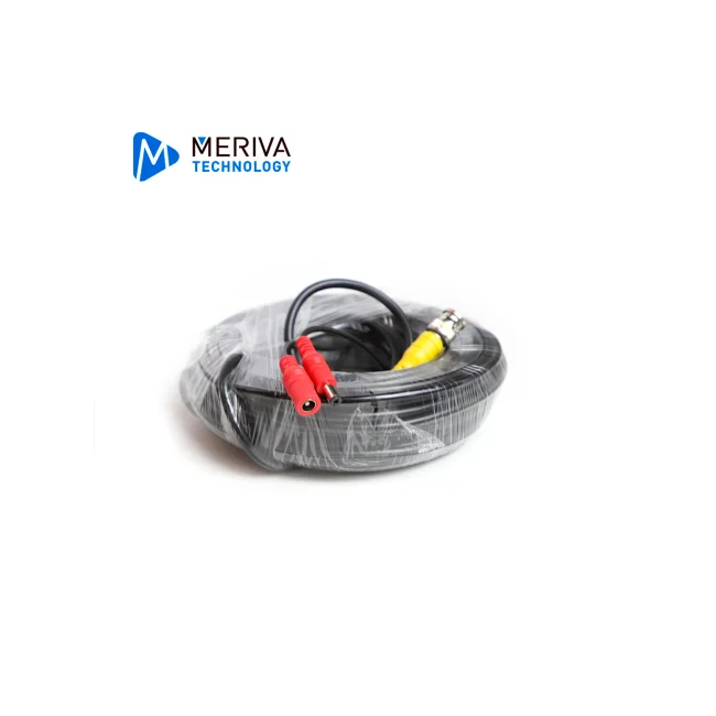 CABLE DE VIDEO HD ARMADO MERIVA MVA-HDCB20 20MTS NEGRO CON CONECTORES DE VIDEO BNC Y CORRIENTE OPTIMIZADO PARA AHD/HDTVI/HDCVI Y AUDIO POR COAXIAL image 4