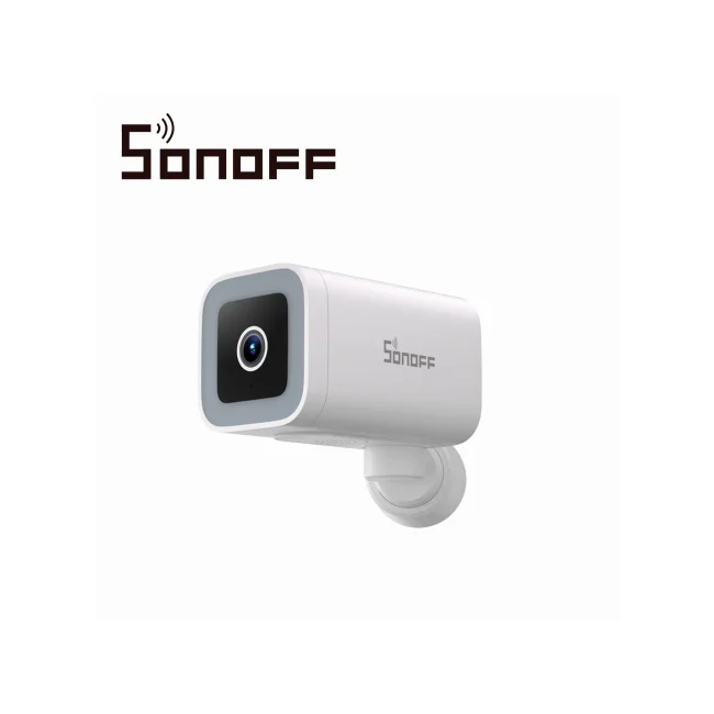 CAMARA DE SEGURIDAD PARA EXTERIORES SONOFF CAM-B1P / INALAMBRICA WIFI/ PROTECCION IP65 / RESOLUCION 2K HD / FUNCIONES DE DETECCION Y SEGUIMIENTO DE MOVIMIENTO HUMANO /COMPATIBLE CON ALEXA Y GOOGLE HOME /REQUIERE ADAPTADOR DE ENERGIA/ ADAPTADOR NO INCLUIDO