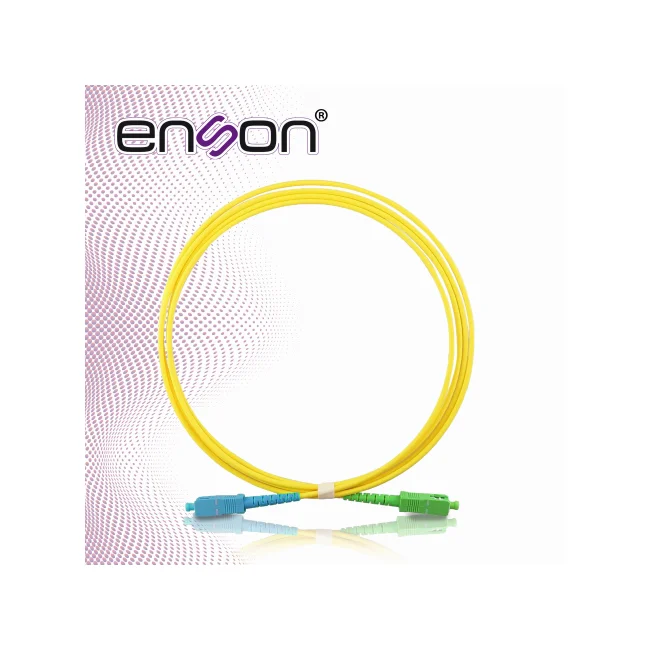 JUMPER DE FIBRA OPTICA ENSON ENS-JUMP-UPC-APC MONOMODO SC/UPC A SC/APC SIMPLEX COLOR AMARILLO 2 METROS TIPO OS2