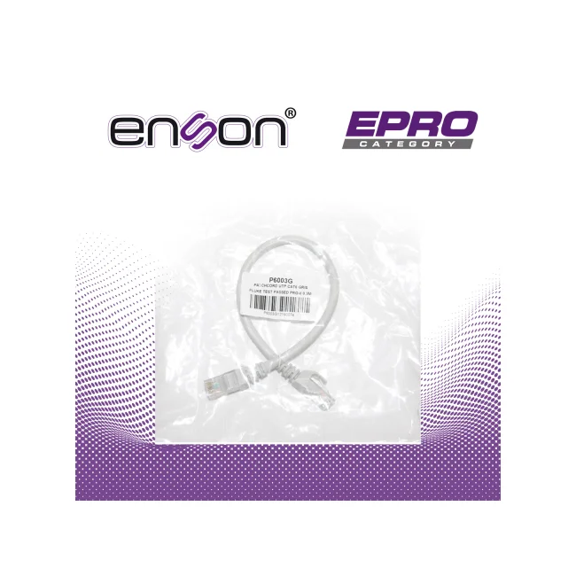 Enson P6003G cable de red Gris 0.3 m Cat6 U/UTP (UTP) image 11