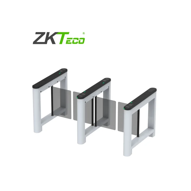 TORNIQUETE DE ALETAS ABATIBLES ZKTECO MODELO SATURN S1000 PARA CREAR UN CARRIL  SU DISEÑO DE  CUBIERTA PLASTICA, COMPATIBLE CON LECTORES DE TARJETAS DE PROXIMIDAD DE 125KHZ,  LECTORES DE QR   ESPACIO PARA COLOCAR DISPOSITIVOS FACIALES, ELEGANTE DISEÑO DE ILUMINACION LED QUE INDICA EL SENTIDO DEL CRUCE   MOTORES  SIN ESCOBILLAS   FABRICADO PARA SOPORTAR 3 MILLONES DE CICLOS DE VIDA UTIL image 2