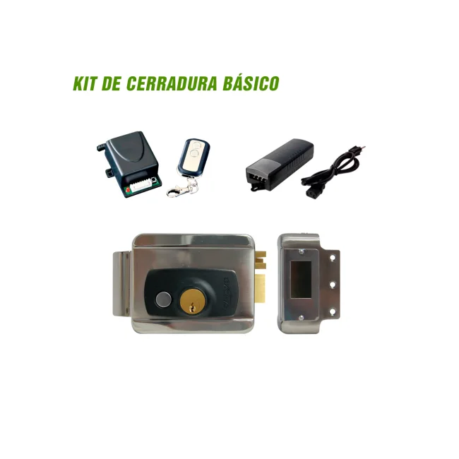 KIT DE CERRADURA  AX-SLOCK CONTROL REMOTO AX-REC10 Y FUENTE DE PODER  INCLUYE ELEMENTOS PARA APERTURAR UNA PUERTA A DISTANCIA image 2