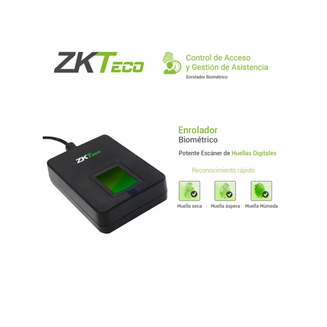 ZKTeco ZK9500 lector de control de acceso Lector de control de acceso básico Negro image 7