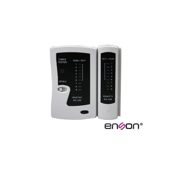 Enson ENS-TELN1 comprobador de cables de red Comprobador de cables de par trenzado Negro, Blanco image 3