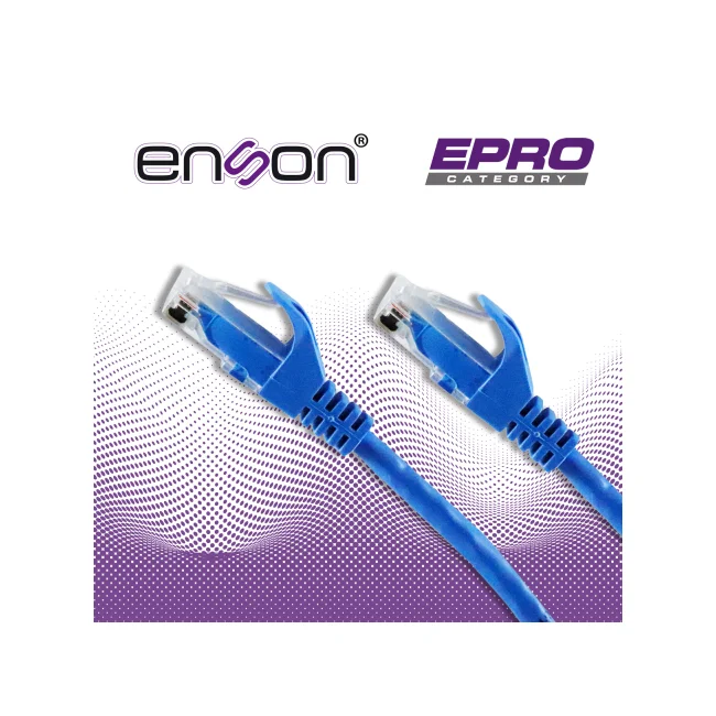 PATCHCORD UTP ENSON P6A021L CAT6A 210CM AZUL SERIE EPRO 100-II 100 POR CIENTO COBRE PARA MEJOR IDENTIFICACION DE SOLUCIONES EN RACKS Y GABINETES image 5