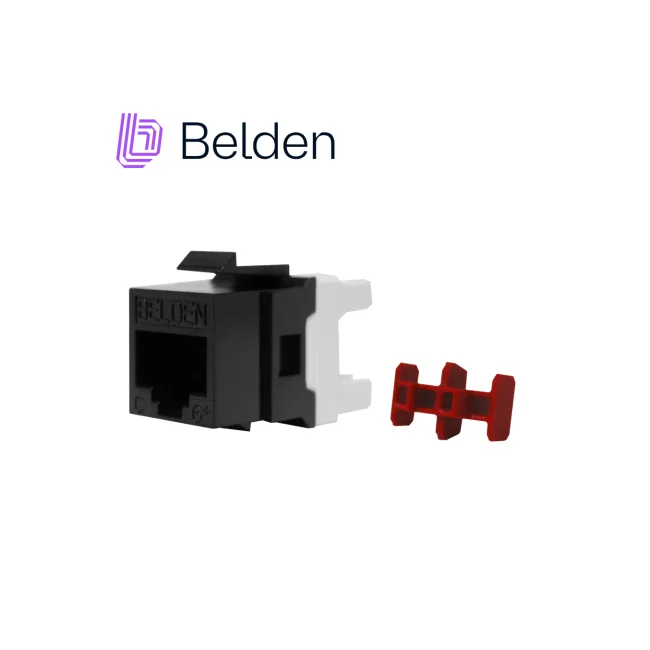 Belden GigaFlex PS6+ Module, Keystone-Style - T568A/B, Black image 4