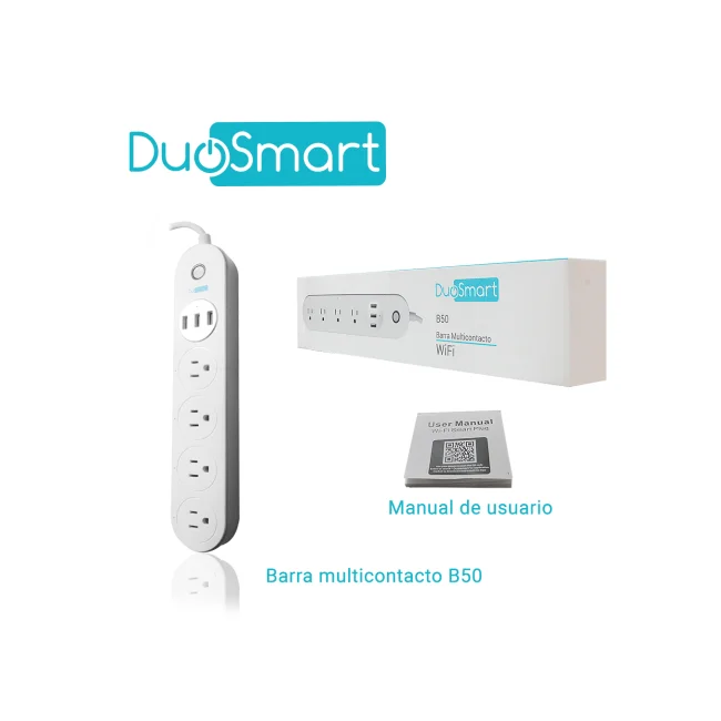 DuoSmart B50 regleta inteligente 4 salidas AC Blanco image 9