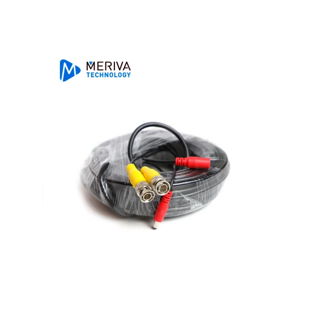 CABLE DE VIDEO HD ARMADO MERIVA MVA-HDCB20 20MTS NEGRO CON CONECTORES DE VIDEO BNC Y CORRIENTE OPTIMIZADO PARA AHD/HDTVI/HDCVI Y AUDIO POR COAXIAL image 5