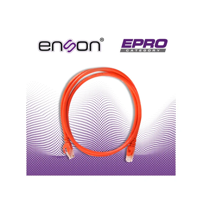 Enson P6012O cable de red Naranja 1.2 m Cat6 U/UTP (UTP)