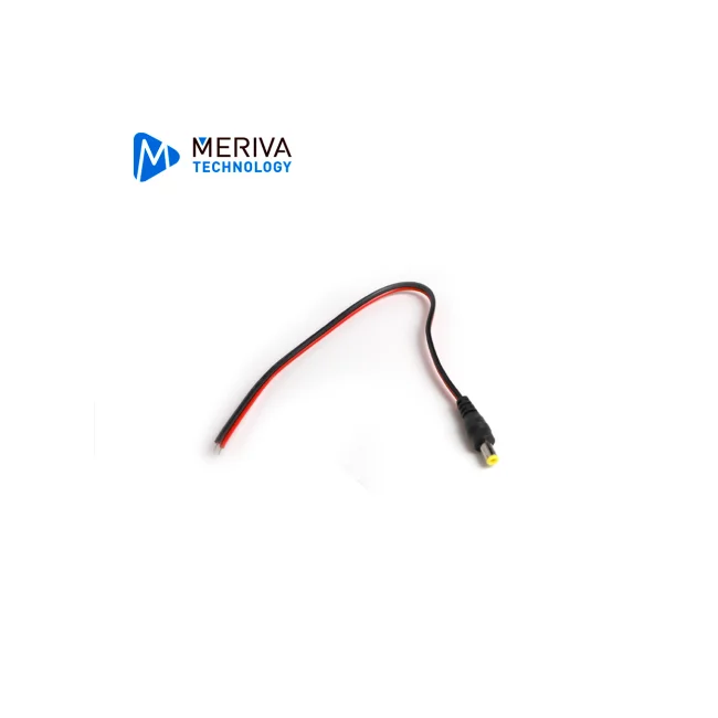 Meriva Technology PIGTAIL C-MACHO conector 2.1 x 5.5 mm DC Power Negro, Rojo image 5
