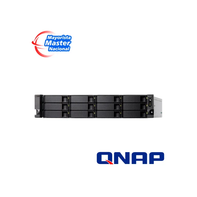 QNAP TS-h1886XU-RP R2 NAS Bastidor (2U) Intel® Xeon® D D-1622 32 GB DDR4 0 TB QuTS hero Negro