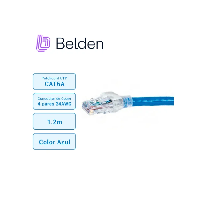 Belden CA21106004 cable de red Azul 1.2 m Cat6a image 5