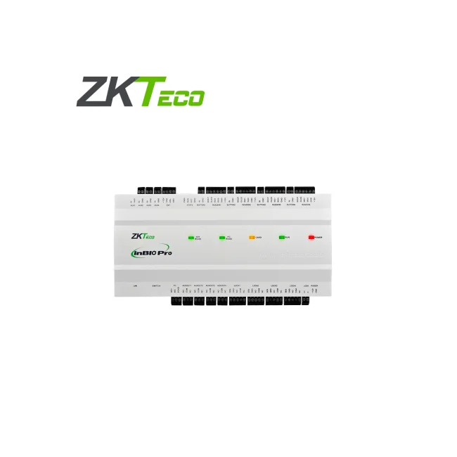 PANEL DE CONTROL DE ACCESO AVANZADO ZKTECO MODELO INBIO 460 PRO PLUS PERMITE CONTROLAR 4 PUERTAS CON  CAPACIDAD DE 100,000 USUARIOS, 3,000 ROSTROS, 100,000 CODIGOS QR, 20,000 HUELLAS, 100,000 TARJETAS,  500,000 EVENTOS, COMUNICACION TCP/IP COMPATIBLE CON SOFTWARE ZKBIO CVSECURITY