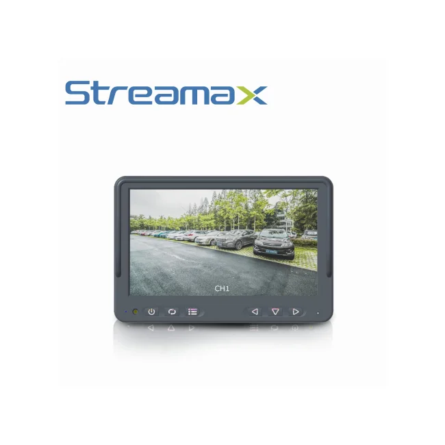 MONITOR MOVIL STREAMAX MDP7S / 7 PULGADAS / CONECTOR DIN 4 PINES / ALTURA AJUSTABLE / FUNCIONA SOLO PARA VISUALIZACION / COMPATIBLE CON MDVRS CON SALIDA DE VIDEO 4 PINES