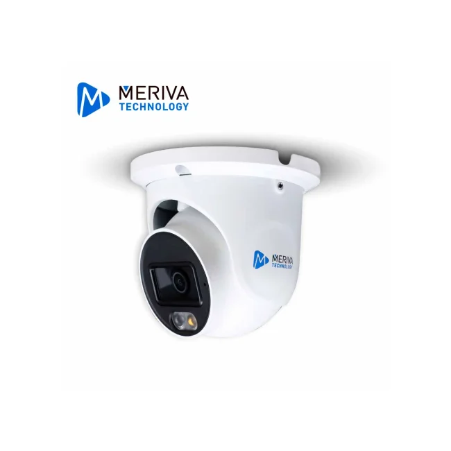 CAMARA HD TURRET MERIVA TECHNOLOGY MDL-5302A / 5MP / AHD/TVI/CVI / 2.8MM / ILUMINACION DUAL (20 - 30M IR / 20M LUZ CALIDA) / IP67 / METALICA / 12 VCD / MICROFONO INTEGRADO / COC / AUDIO POR COAXIAL O UTP (SOLO POR TVI) / IMAGEN A COLOR 24/7 / SOLO COMPATIBLE CON DVR MERIVA SERIES MXVR-5XXXA/6XXXA/8XXXA