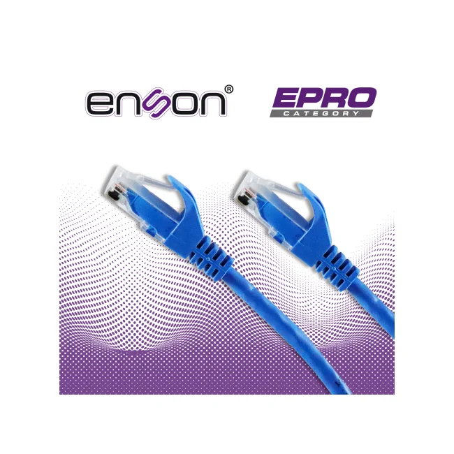 PATCHCORD UTP ENSON P6A009 CAT6A 90CM AZUL SERIE EPRO 100-II 100 POR CIENTO COBRE PARA MEJOR IDENTIFICACION DE SOLUCIONES EN RACKS Y GABINETES image 5