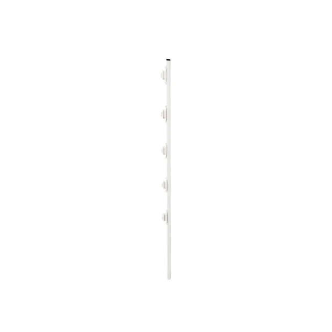 POSTE ECONOMICO PERFIL CON 5 AISLADORES DE PASO BLANCO COLOCADOS CADA 20CM, PARA CERCAS ELECTRIFICADAS image 2