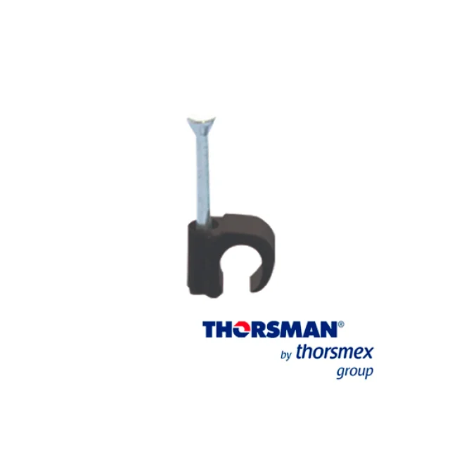 Thorsman 3101-00400 abrazadera para cable Negro 100 pieza(s)