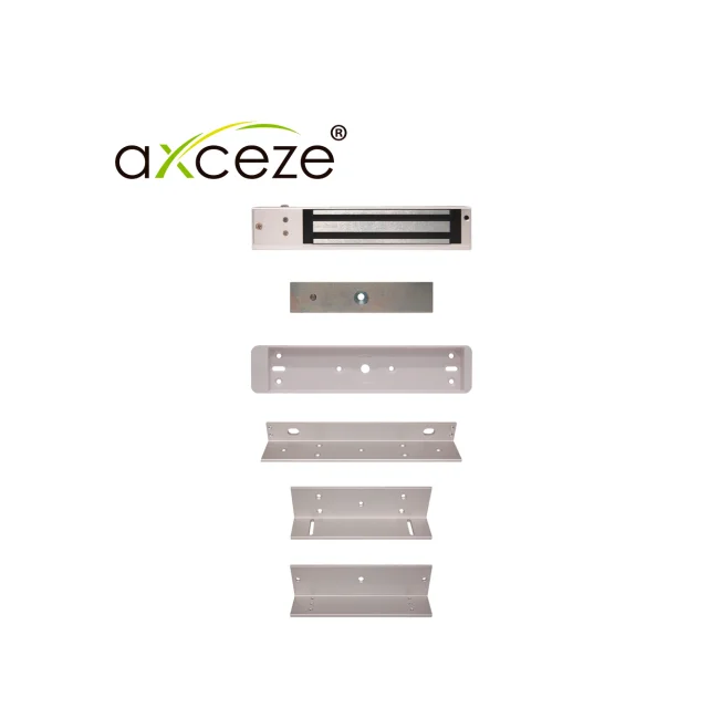 MZL620 KIT CON 1x CHAPA MAGNETICA AX-M620LDS + 1x BRACKET TIPO ZL AX-M620ZL PARA PUERTA DE MADERA O METAL