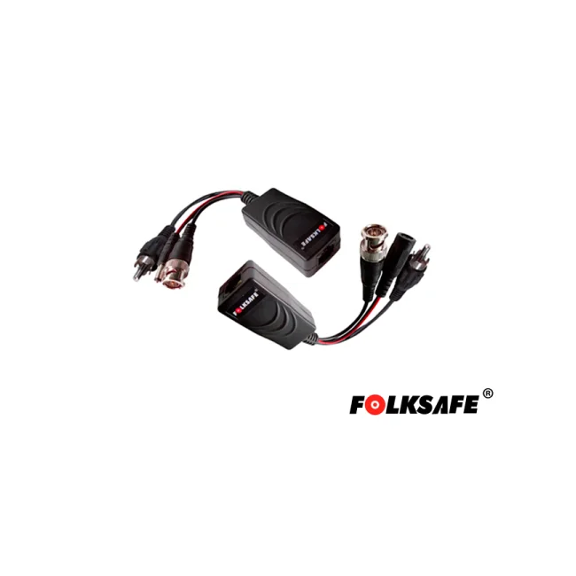 FOLKSAFE FS-HD4301VPA extensor de audio/video Transmisor y receptor AV Negro