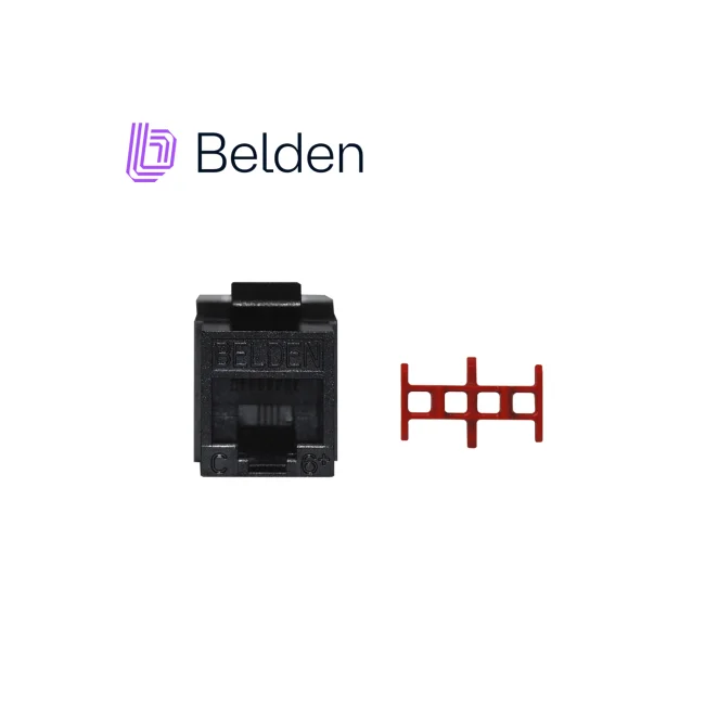 Belden GigaFlex PS6+ Module, Keystone-Style - T568A/B, Black image 6