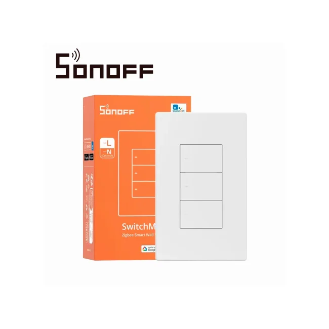 APAGADOR DE PARED TOUCH ZIGBEE  SONOFF ZBM5-3C-120W / ZIGBEE 3.0 / 3 CANALES/ SOLUCIONES DE SMART HOME/ CARGA MAXIMA TOTAL 10 AMP / COMPATIBLE CON HUB ZIGBEE image 4