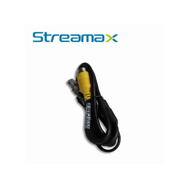 CABLE DIN DE AVIACION STREAMAX V930 CABLE / 6 PINES / 0.8 METROS / CONECTOR MACHO 6 PINES / EXTREMO CONECTOR MACHO RJ45 + CONECTOR HEMBRA CC / COMPATIBLE CON MV930