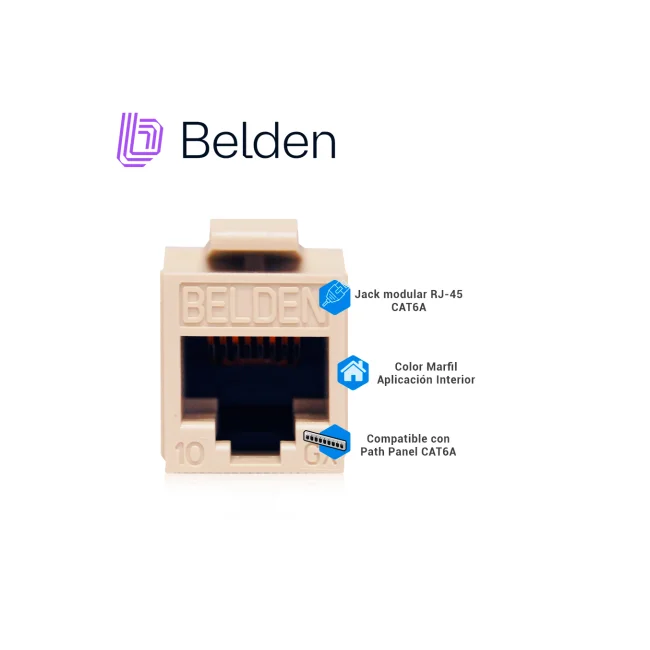 Belden AX103073 conector RJ45, RJ11 Marfil image 5