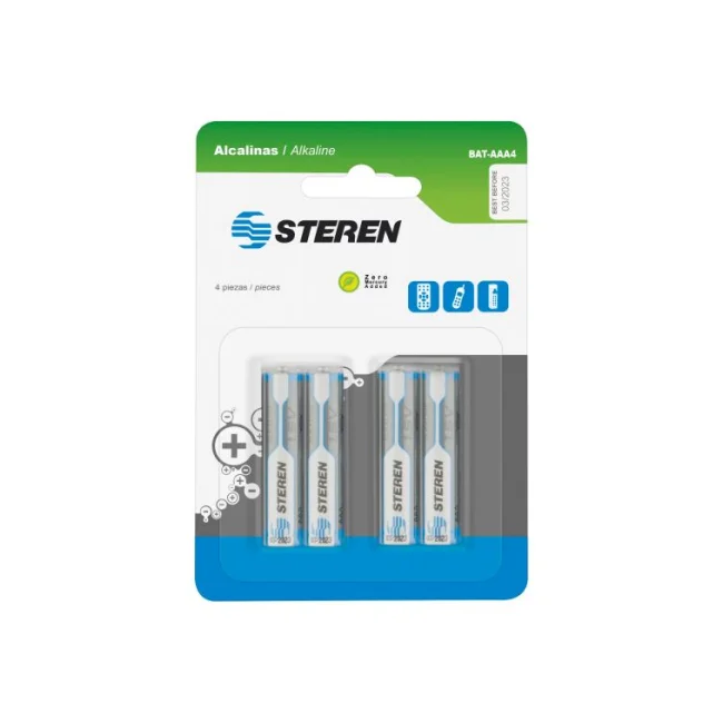 Steren BAT-AAA4 pila de uso doméstico Batería de un solo uso AAA Alcalino