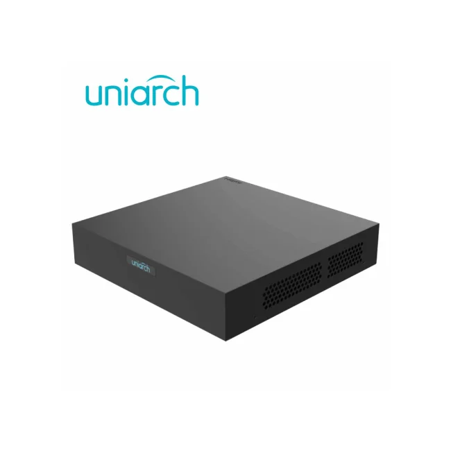 NVR 8 Canales Uniarch (NVR-108S3-P8-ECO) 6MP / Plug&Play / 8ch PoE / Capacidad 1 Disco Duro hasta 6TB Total / Ultra 265 / Analíticas SIP