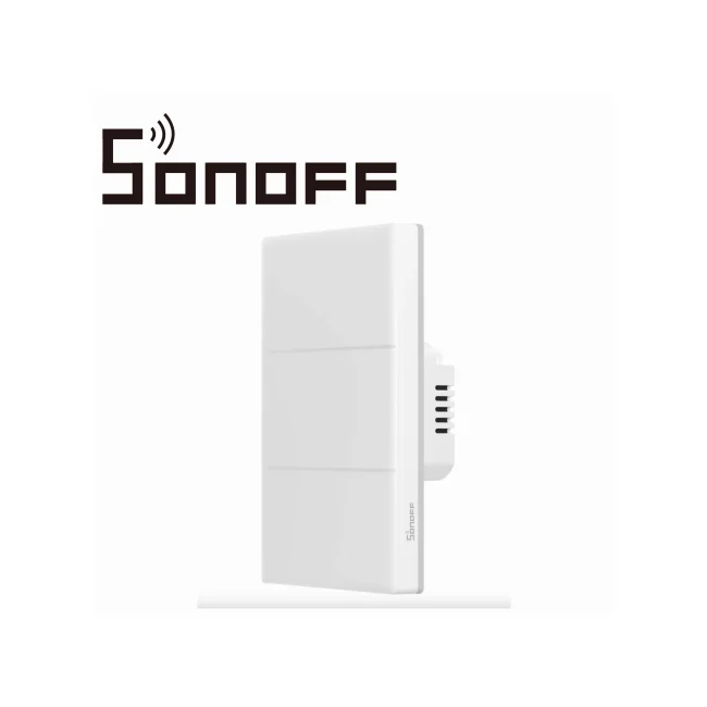 APAGADOR DE PARED TOUCH TX ULTIMATE SONOFF T5-3C-120 / 3CH ON/OFF INALAMBRICO / WIFI 2.4GHZ / COLOR BLANCO / LUZ AMBIENTAL / VIBRA/SUENA/SE ILUMINA AL TOCARLO / COMPATIBLE CON ALEXA/GOOGLE HOME/IFTTT / APP IOS Y ANDROID / HASTA 5AMP POR CANAL