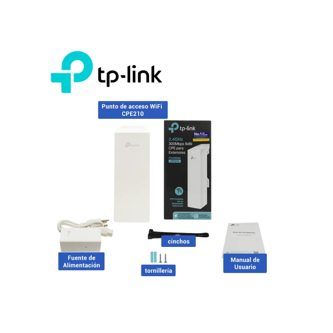 TP-Link 2.4GHz 300Mbps 9dBi Outdoor CPE 300 Mbit/s Blanco Energía sobre Ethernet (PoE) image 16