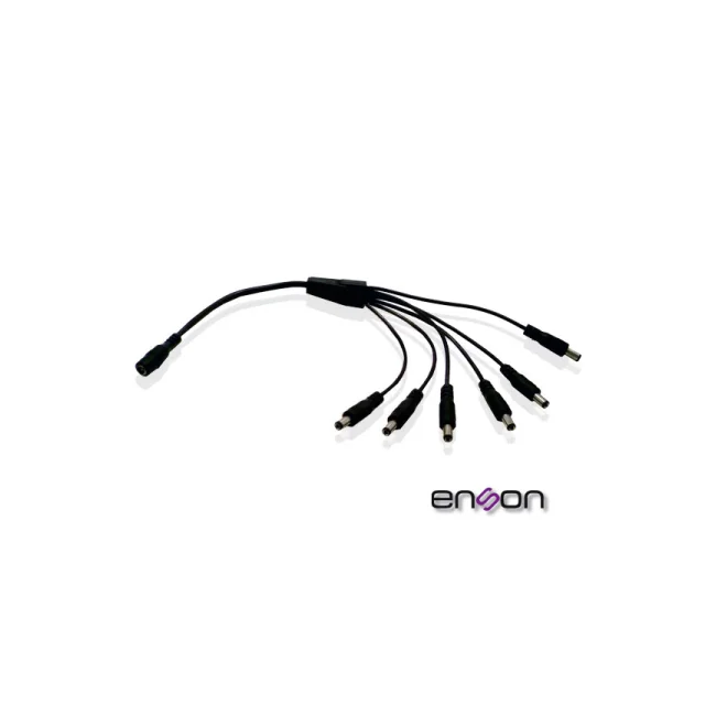 Enson Distribuidor Pulpo 1 a 6 Canales ENS-DC16 - Negro Cable de conexión
