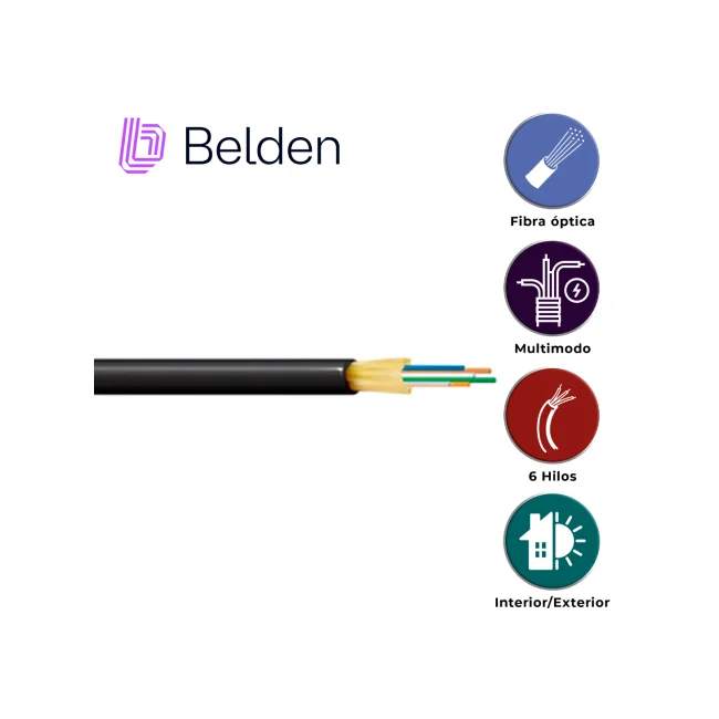 Belden FD4D006R9 InfiniBand/fibre optic cable 500 m OFNR Negro image 2