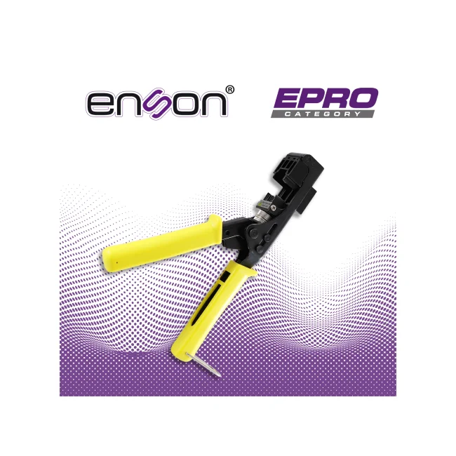 Enson EPRO-JACKTOOL ponchadora Herramienta pelacables Negro, Amarillo image 9