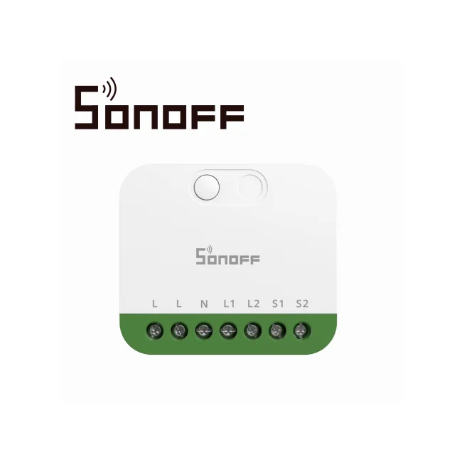 MINI INTERRUPTOR INALAMBRICO SONOFF MINI-2GS / MATTER / WIFI 2.4GHZ/ 2 CANALES INDEPENDIENTES / CARGA  TOTAL  DE  16 AMPERE / COMPATIBLE CON  GOOGLE HOME / ALEXA / APPLE HOME / HOME ASSISTANT