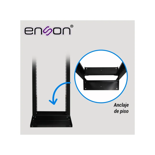 Enson ENS-RACK244 armario rack 42U Rack o bastidor independiente Negro image 7