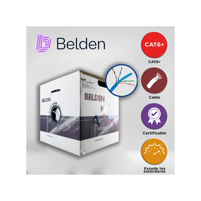 Belden 2412 006A1000 cable de red Azul 305 m Cat6 U/UTP (UTP) image 10