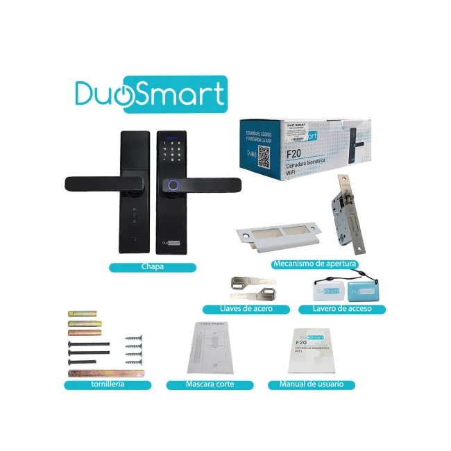 DuoSmart F20 cerradura inteligente Seguro de puerta inteligente image 10