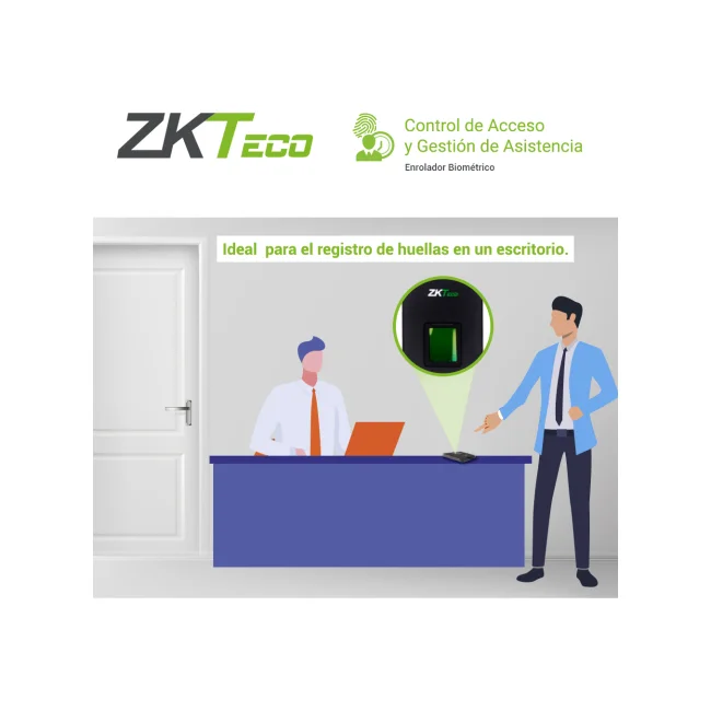 ZKTeco ZK9500 lector de control de acceso Lector de control de acceso básico Negro image 9